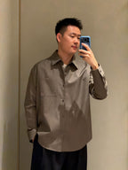 [VIP Exclusive] 2026 New Way Two-Tone Embroidered Patch Pocket Shirt (CC944-B30)