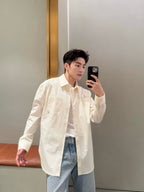 [VIP Exclusive] 2026 New Way Two-Tone Embroidered Patch Pocket Shirt (CC944-B30)