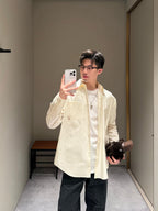 [VIP Exclusive] 2026 New Way Two-Tone Embroidered Patch Pocket Shirt (CC944-B30)