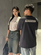 [VIP Exclusive] 2026 New Balen Distressed Print Letter Short-Sleeve T-Shirt (BB770-A20)