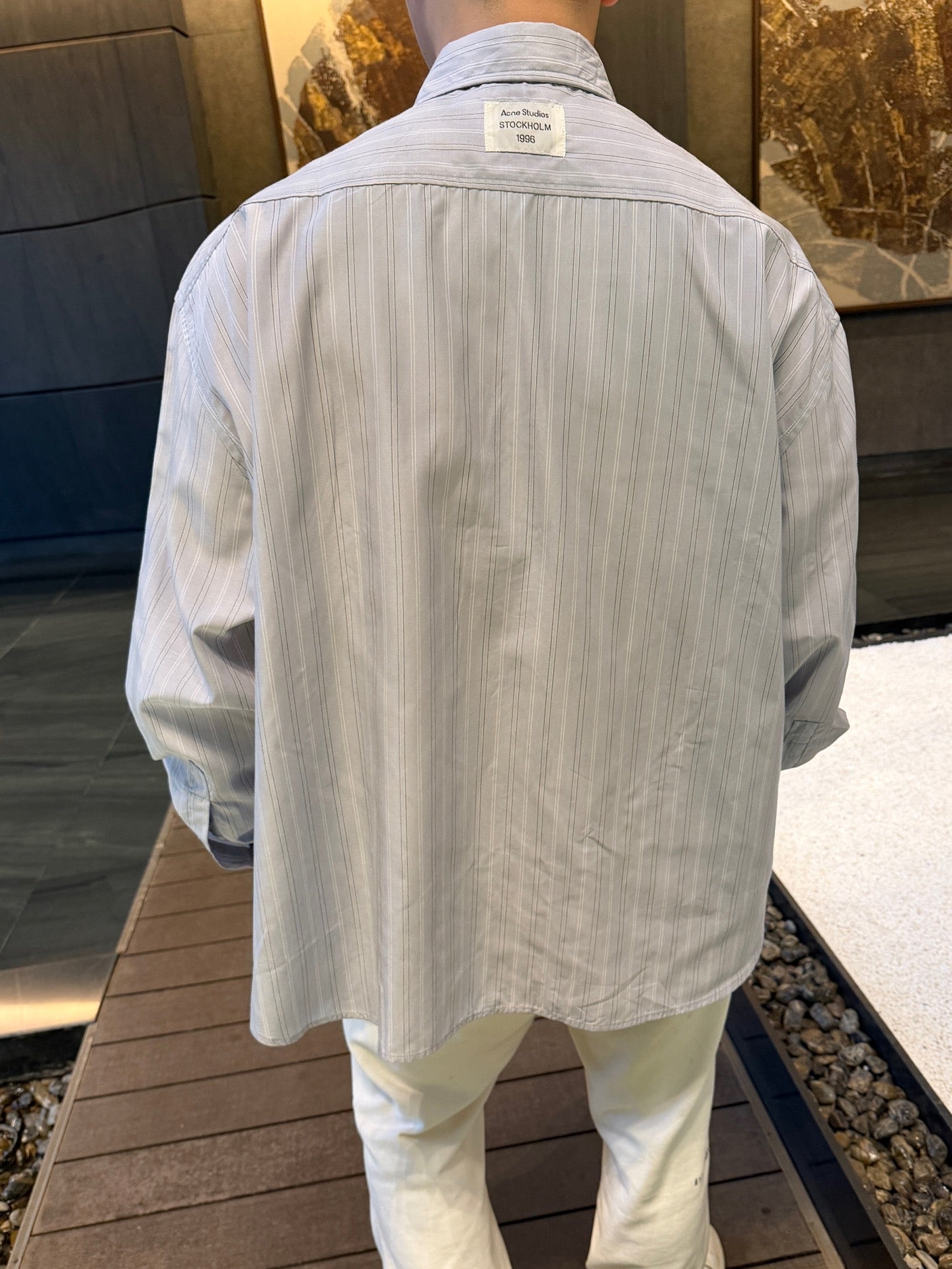 2026 New Acn Label Striped Button-Down Shirt (CC949-B40)