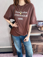 2026 New Acn Short-Sleeved T-Shirt with Distressed Printed Logo (CC953-A15)