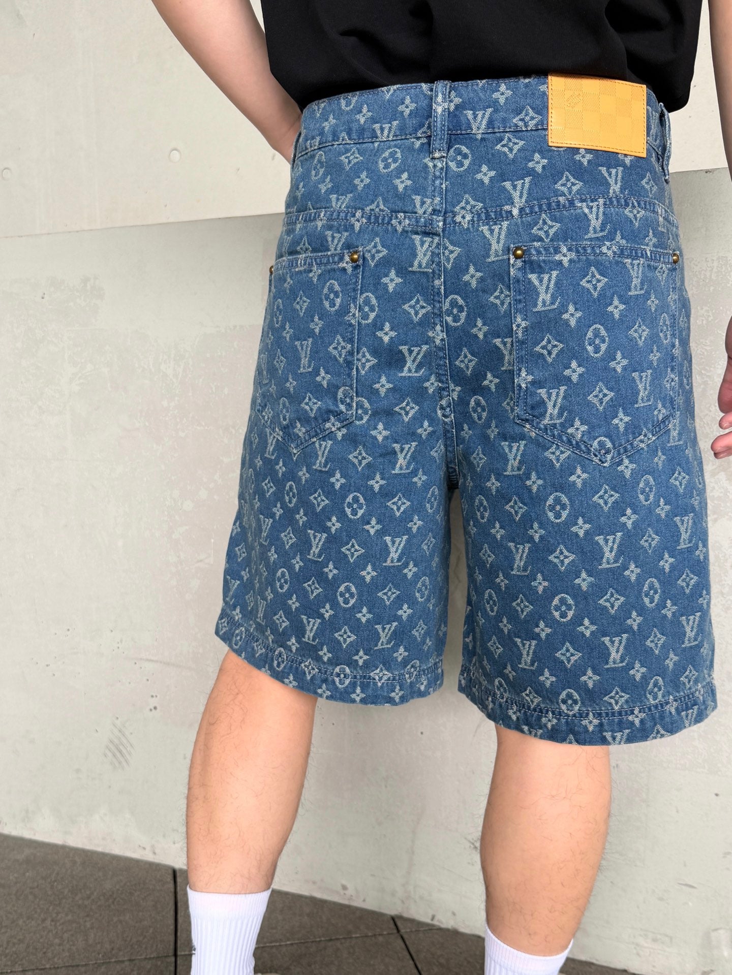 2026 New Model LY Full-Printed Logo Denim Shorts (BB799-A80)