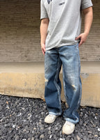 2026 New Acn Optical Illusion Print Dyed Jeans (CC961-C05)