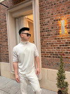 [VIP Exclusive] 2026 New Triangle Brand Jacquard Short-Sleeved Jumper (AA574-A40)