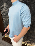 [VIP Exclusive] 2026 New Triangle Brand Jacquard Short-Sleeved Jumper (AA575-A40)