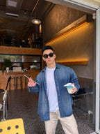 [VIP Exclusive] 2026 New Acn Splash-Painted Distressed Denim Shirt (BB801-B55)