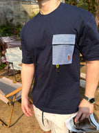2026 New Mon Logo Pocket Short-Sleeved T-Shirt (AA572-A20)