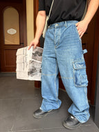 [VIP Exclusive] 2026 New Arrival CD Pocket Embroidered Workwear Jeans (BB817-B85)