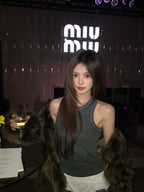 2026 Women’s MM Logo V-neck Top (FF718)