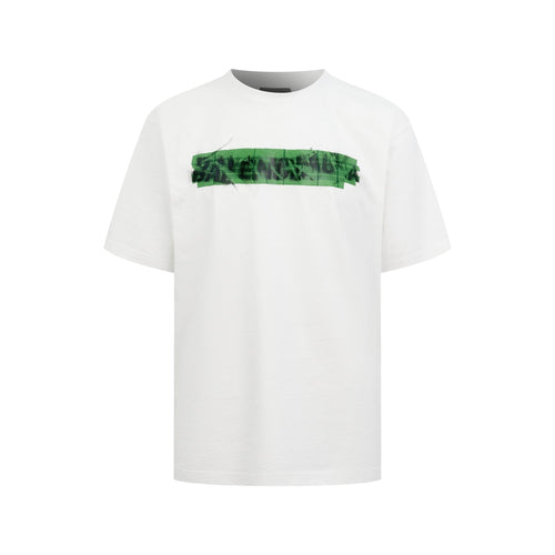 2026 New Balen Tape Graffiti Short-Sleeved T-Shirt (CC972-A20)