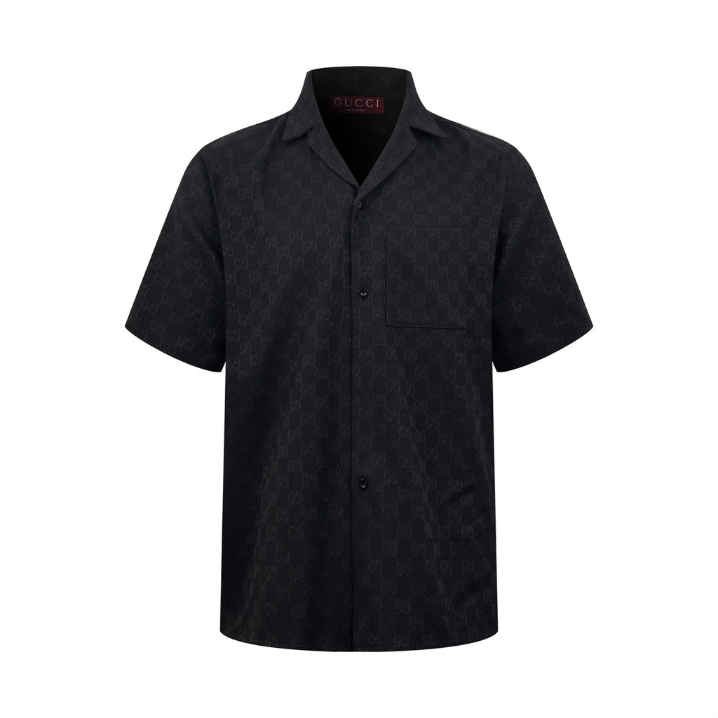 2026 New Arrival GU All-over Jacquard Print Short-sleeved Shirt (AA579-A90)