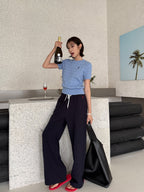 2026 Women’s RL Embroidered Casual Trousers  (FF727)