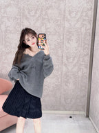 2026 Women’s CD Pleated Mini Skirt (DD106)