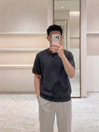 [VIP Exclusive] 2026 New Triangle Brand Short-Sleeved Sweater with Triangle Logo (AA569-A50)