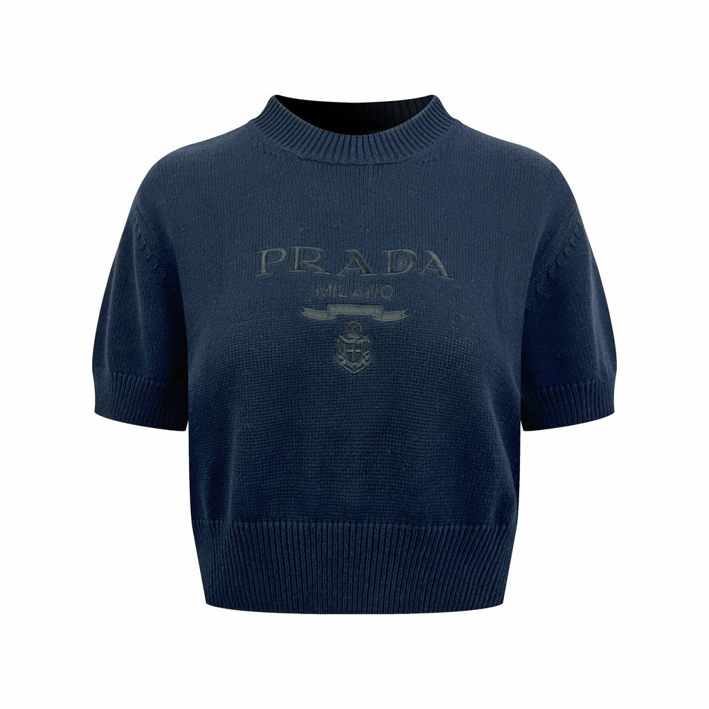 2026 Women’s Triangle Brand Embroidered Cropped Jumper (FF734)
