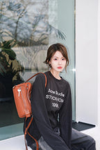 2026 New Acn Long-Sleeved T-Shirt with Distressed Printed Logo (CC975-A40)