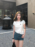 2026 Women’s CH Cross Motif Short-Sleeved T-Shirt (DD122)