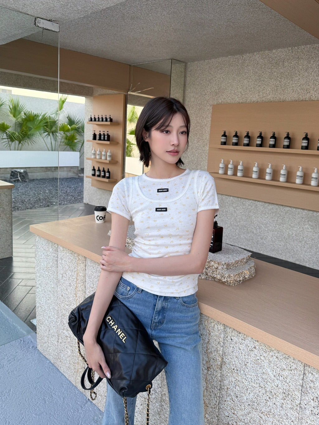 2026 Women’s MM Floral Short-Sleeved T-Shirt (FF745)