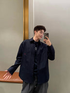 [VIP Exclusive] 2026 New Way Two-Tone Embroidered Patch Pocket Shirt (CC944-B30)