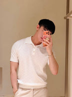 [VIP Exclusive] 2026 New Arrival FF Jacquard Polo Neck Knit Jumper (AA622-A75)