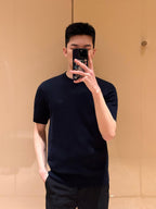[VIP Exclusive] 2026 New BBR Logo Embroidered Short-Sleeved Sweater (AA597-A50)