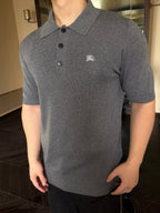 [VIP Exclusive] 2026 New BBR Embroidered Logo Polo Neck Knit Top (AA598-A60)