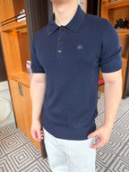 [VIP Exclusive] 2026 New BBR Embroidered Logo Polo Neck Knit Top (AA598-A60)