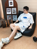 [VIP Exclusive] 2026 New Balen Embroidered Graffiti Shorts (AA608-A45)