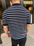 [VIP Exclusive] 2026 New RL Embroidered Stripe Polo Neck Knit (CC985-A80)