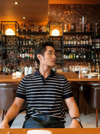 [VIP Exclusive] 2026 New RL Embroidered Stripe Polo Neck Knit (CC985-A80)