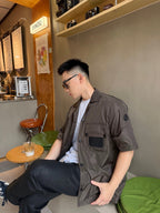 [VIP Exclusive] 2026 New Mon Logo Patch Pocket Short-Sleeved Shirt (AA613-A85)