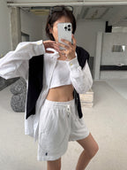 2026 Women’s RL Embroidered Linen Shorts (FF749)