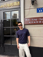 [VIP Exclusive] 2026 New Triangle Brand Logo Embroidered Short-Sleeved Jumper (AA619-A50)