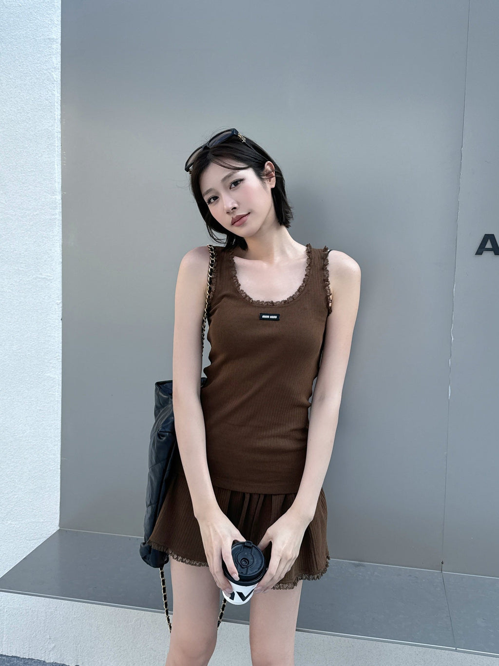 2026 Women’s MM Lace-Trimmed Tank Top (FF742)