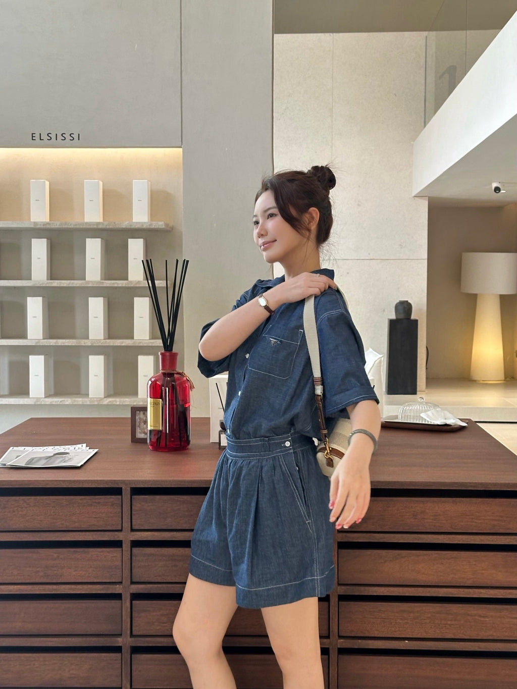 2026 Women’s Triangle Brand Denim Dress (DD121)