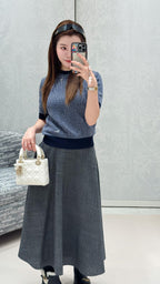 2026 Women’s CD Jacquard Embroidered Short-Sleeved Jumper (DD110)