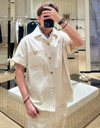 [VIP Exclusive] 2026 New Style VA Logo Denim Shirt (AA618-A85)