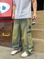 [VIP Exclusive] 2026 New AR Logo Embroidered Jeans (BB861-B55)
