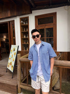 [VIP Exclusive] 2026 New Way Embroidered Check Short-Sleeved Shirt (AA628-A70)