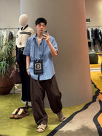 [VIP Exclusive] 2026 New Way Embroidered Check Short-Sleeved Shirt (AA628-A70)