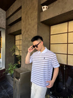 [VIP Exclusive] 2026 New Triangle Brand Logo Striped Polo Shirt (CC992-A60)