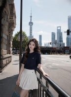 2026 Women's RL Embroidered Frill Short Dress (FF747)