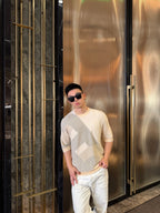 [VIP Exclusive] 2026 New Model H Logo Plaid Short-Sleeved Sweater (AA594-A85)