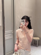 2026 Women's CD Badge Embroidered Polo Shirt (FF759)