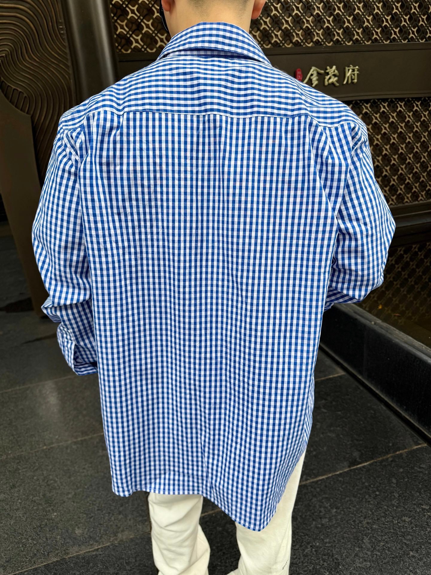 2026 New Style Way Embroidered Checkered Shirt (AA647-B30)