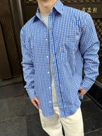 [VIP Exclusive] 2026 New Style Way Embroidered Checkered Shirt (AA647-B30)