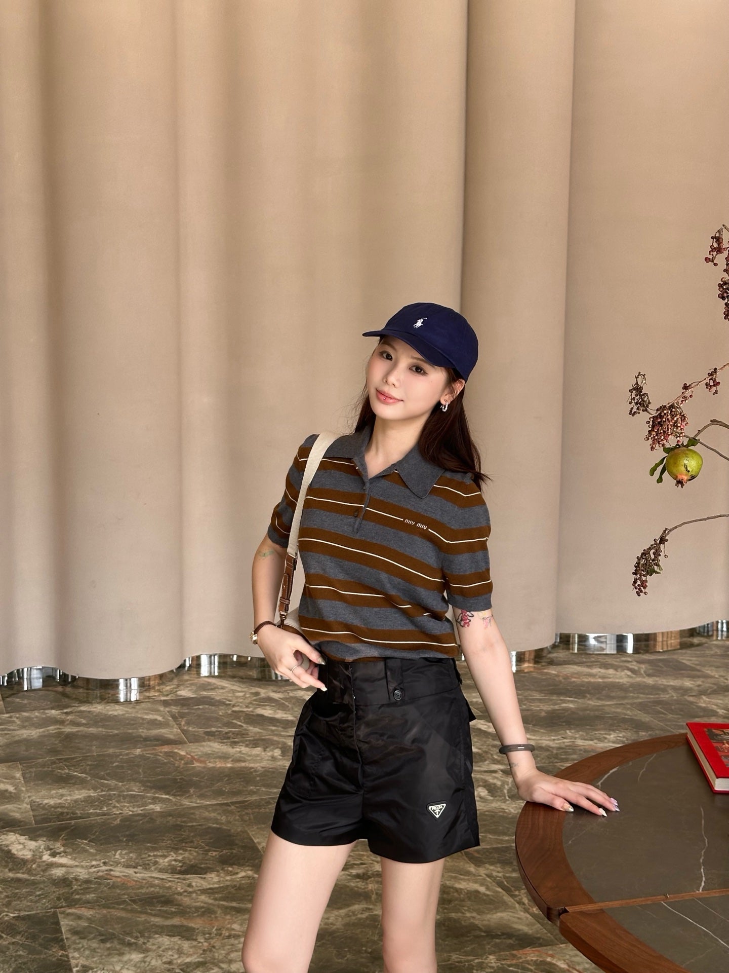 2026 Women's Triangle Brand Nylon Shorts (EE429)