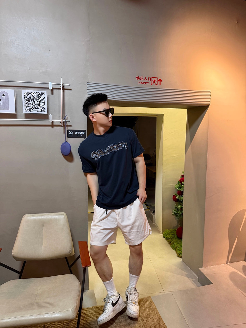 2026 New Model LY Logo Denim Short Sleeve (BB889-A20)