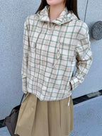 2026 Women's Acn Embroidered Checkered Hooded Jacket (FF762)